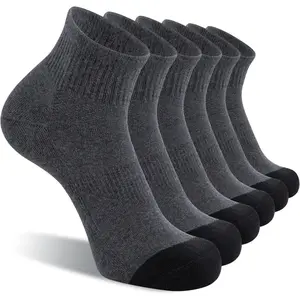 6 Pack Men's Ankle Socks with Cushion Athletic Running Socks Pet Supplies Casual Cotton