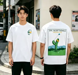 Men's Vintage Graphic Cotton T-Shirt - TPC Scottsdale Arizona Golf Course Inspired, Menswear Tops, Loose Casual Gift for Golf Enthusiasts