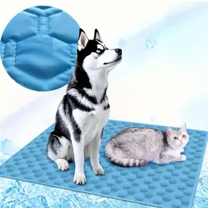 Dog Cooling Pad, Non-Slip Summer Cooling Mat, Suitable for Cats and Dogs, Indoor and Outdoor Use, Small, Medium, and Large Pets, Beds