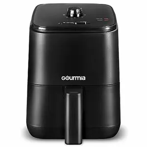 Gourmia 2 Quart Compact Air Fryer with FryForce 360° Technology No Oil Healthy Frying 60-Minute Timer Easy Clean-Up Dishwasher-Safe Nonstick Basket