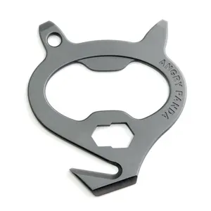 7-in-1 Keychain Multitool Stainless | EDC Multi Tool: Bottle Opener, Screwdriver, Box Opener, Wrench, Cord Cutter & More | EDC Gear