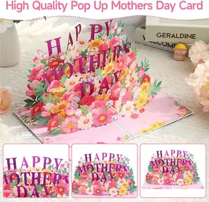 Mother's Day Card - 3D Floral Greeting Card with Heartfelt Message,Mothers Day Gifts, Elegant Handcrafted Design, Mother's Day Gift for Mom, Wife, Grandma - Premium Quality Paper & Envelope Included