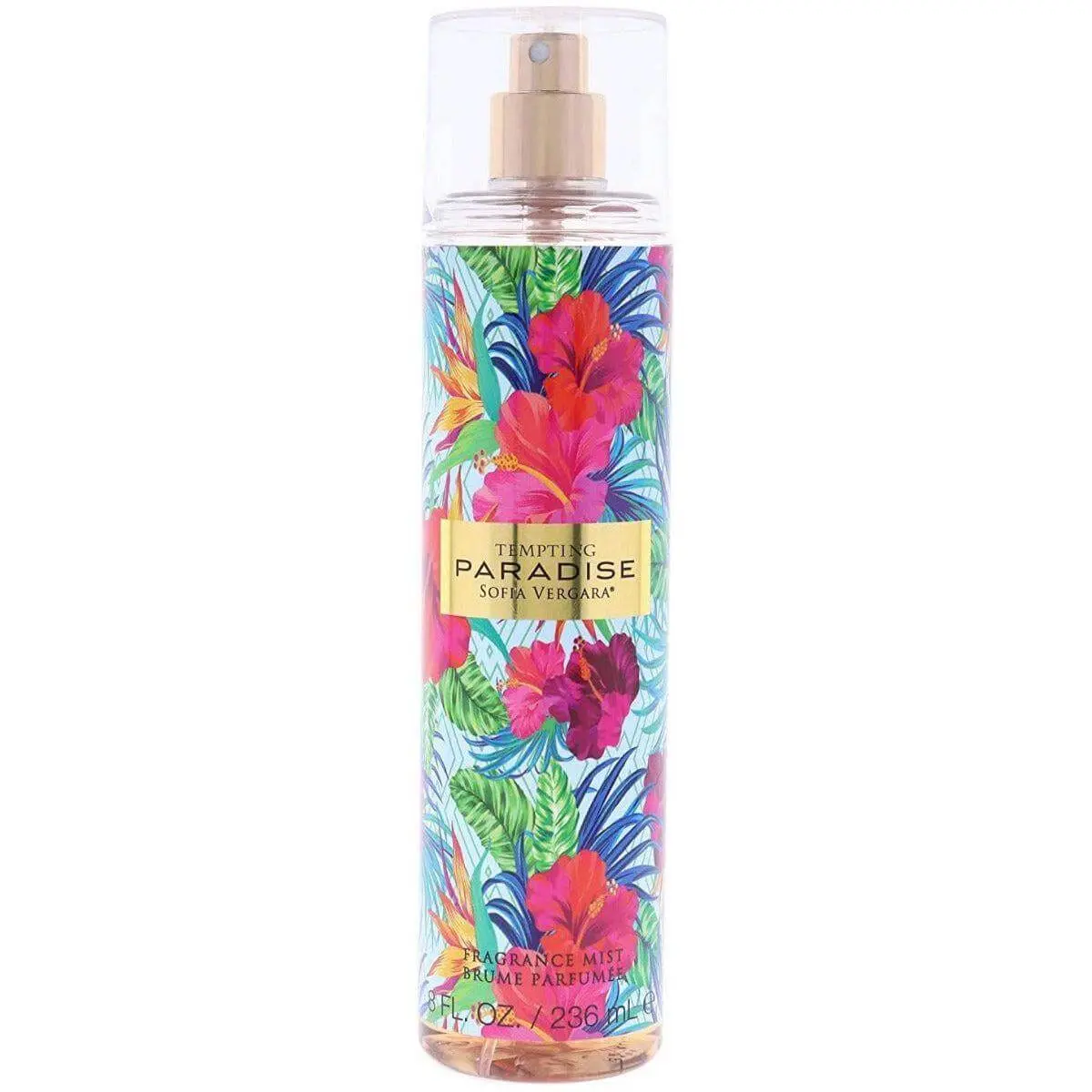 Sofia Vergara Tempting Paradise Women's Dynamic Fragrance Mist - 8.0oz Fruit Floral Scent, Clementine Top Notes, Tropical Fruit Accents, Sweet Allure, Inviting Aura, Citrus-Infused Fruity Sprayer Atomizer Fragrance, New Single Item, Fragrance Women's Frag