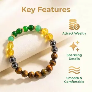 Obsidian and Tiger's Eye Wealth Luck Bracelet – "Sudden Fortune" Bracelet