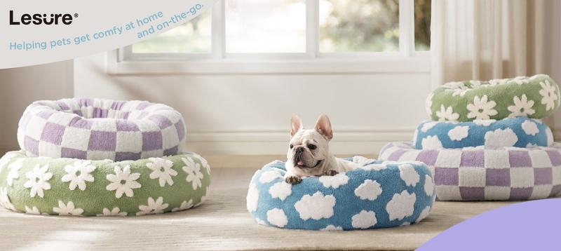 Lesure Warm Donut Bed - Cozy Fluffy Calming Bed for Small/Medium/Large Dogs & Cats, TikTokShopBlackFriday Choice, Soft Plush Round Pet Bed for Winter Comfort, Washable, Anti-Slip Bottom, Camas para Perros, Pet Supplies Bedding Lesure Warm Donut Bed - Cozy Fluffy Calming Bed for Small/Medium/Large Dogs & Cats, TikTokShopBlackFriday Choice, Soft Plush Round Pet Bed for Winter Comfort, Washable, Anti-Slip Bottom, Camas para Perros, Pet Supplies Bedding