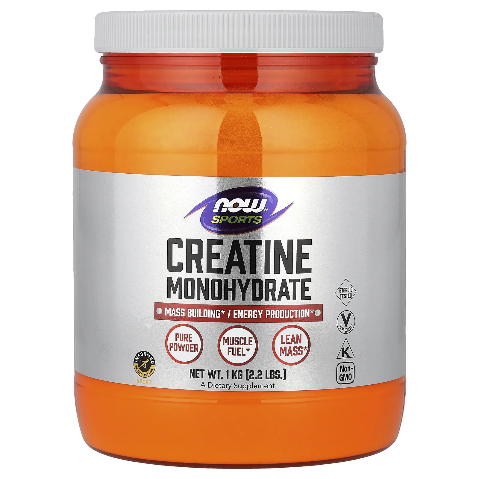 NOW Foods Sports, Creatine Monohydrate, 2.2 lbs (1 kg)