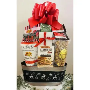 Premium Reindeer Holiday Gift Basket