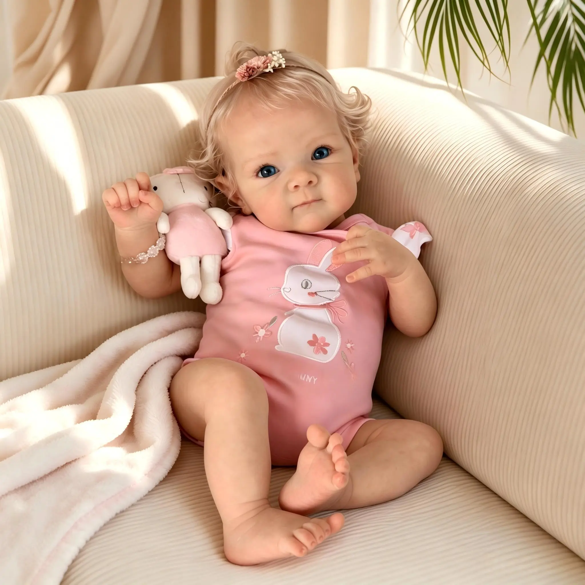 Lifelike Reborn Baby Dolls 18 Inch Realistic Newborn Baby Dolls Soft Cloth Body Rooted Hair Reborn Dolls Birthday Gift for Kids Age 3+