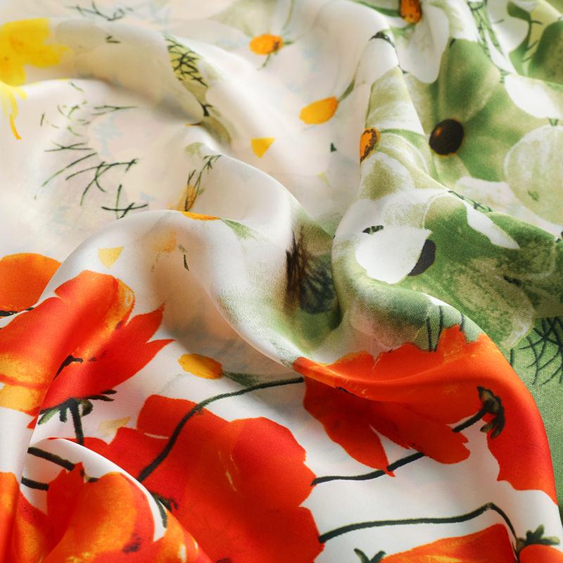 Women's Floral Print Moomoo & Scarf Set - Boho Casual Shawl Dress for Beach Vacation and Holiday Enjoyment, Ladies Clothes for All Seasons