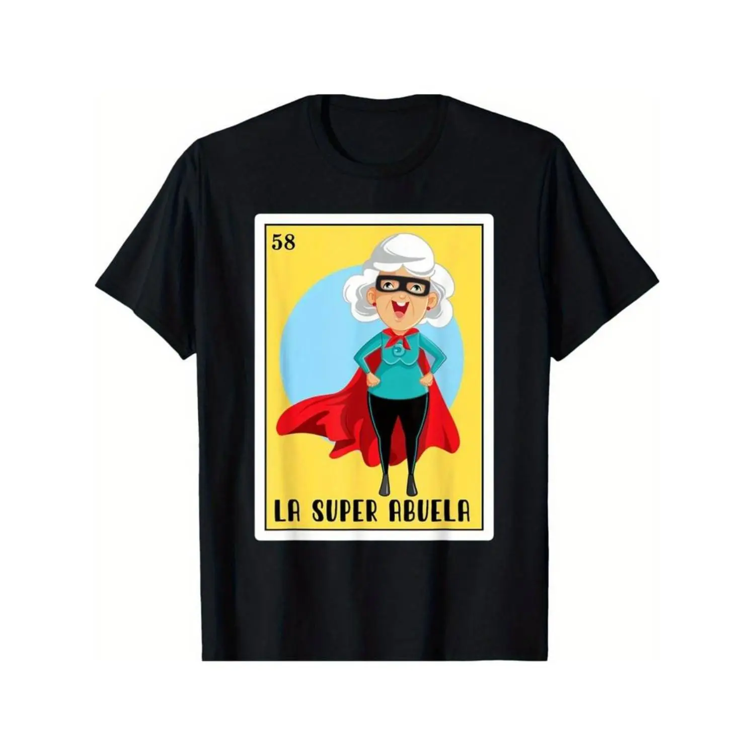 100% Cotton Oteria La Super Abuela Loteria Shirt - Regalo Para Abuela