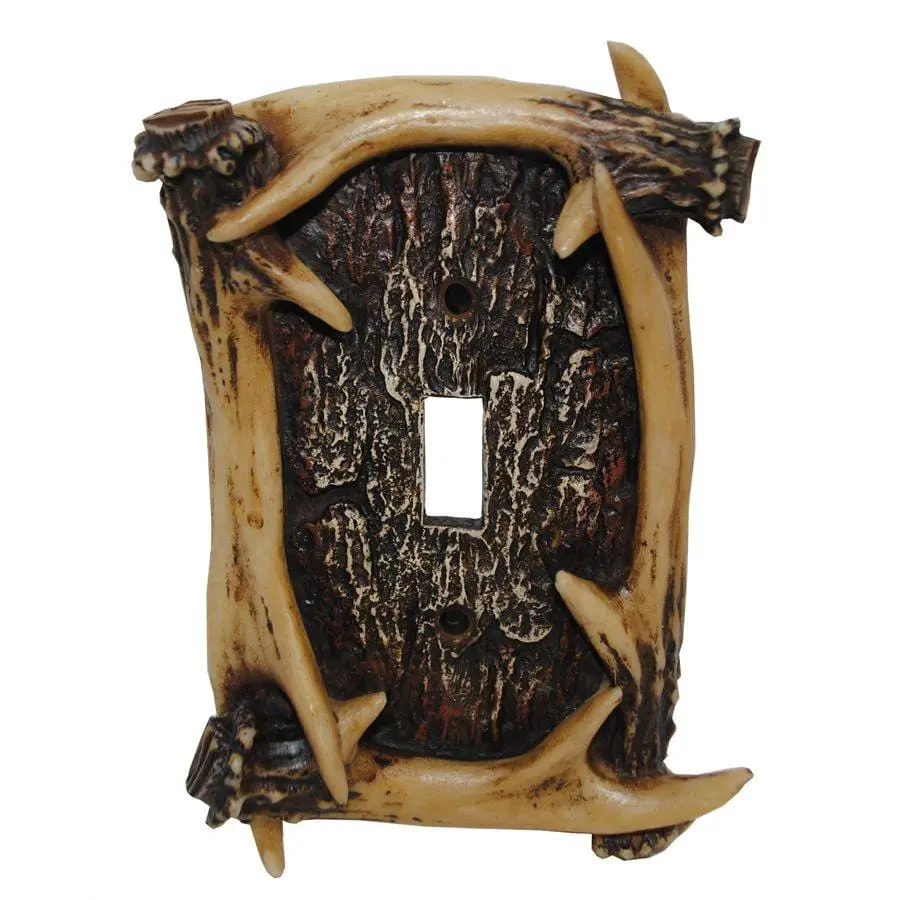 Antler Single Switch Wall Plate Antler Single Switch Wall Plate