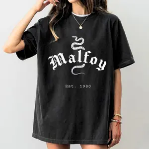 Malfoy Shirt Wizard T-Shirt, Magical Pullover Draco Bookish Shirt, Manor Green House Shirt, 90s Graphic Tee, Gift for Fan