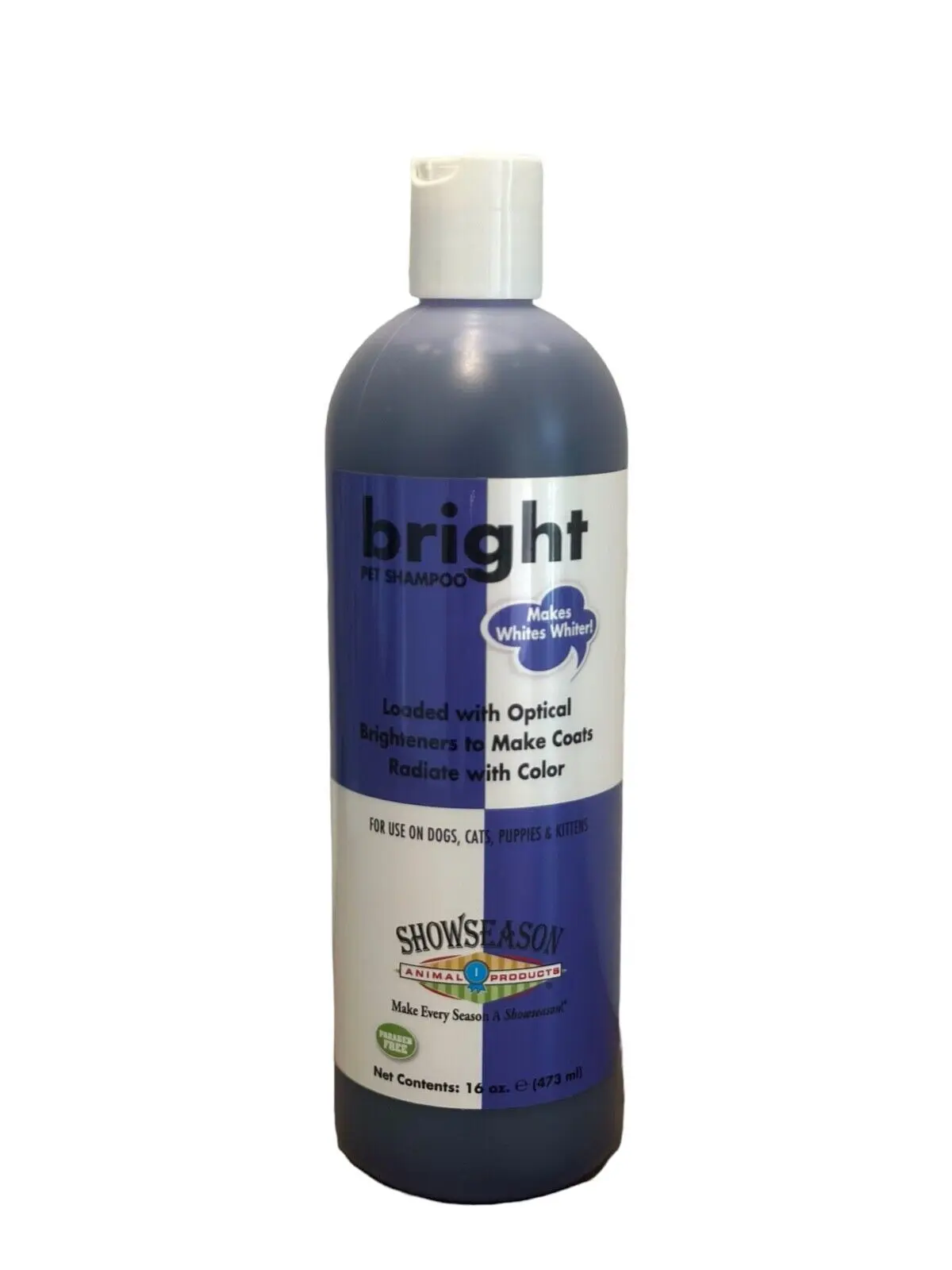Showseason Bright Shampoo for Dogs and Puppies (16oz Bottle)