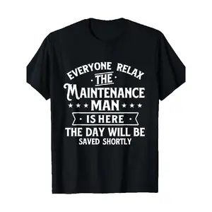 shirt merch Men'S & Women'S Maintenance for Man Graphic T-Shirt - 100% 220gsm Heavyweight, Funny Maintenance Worker Slogan Print, Casual Round Neck Regular Fit, All-Season Comfort, Machine Washable Work Apparel for Repair Oversized Vintage