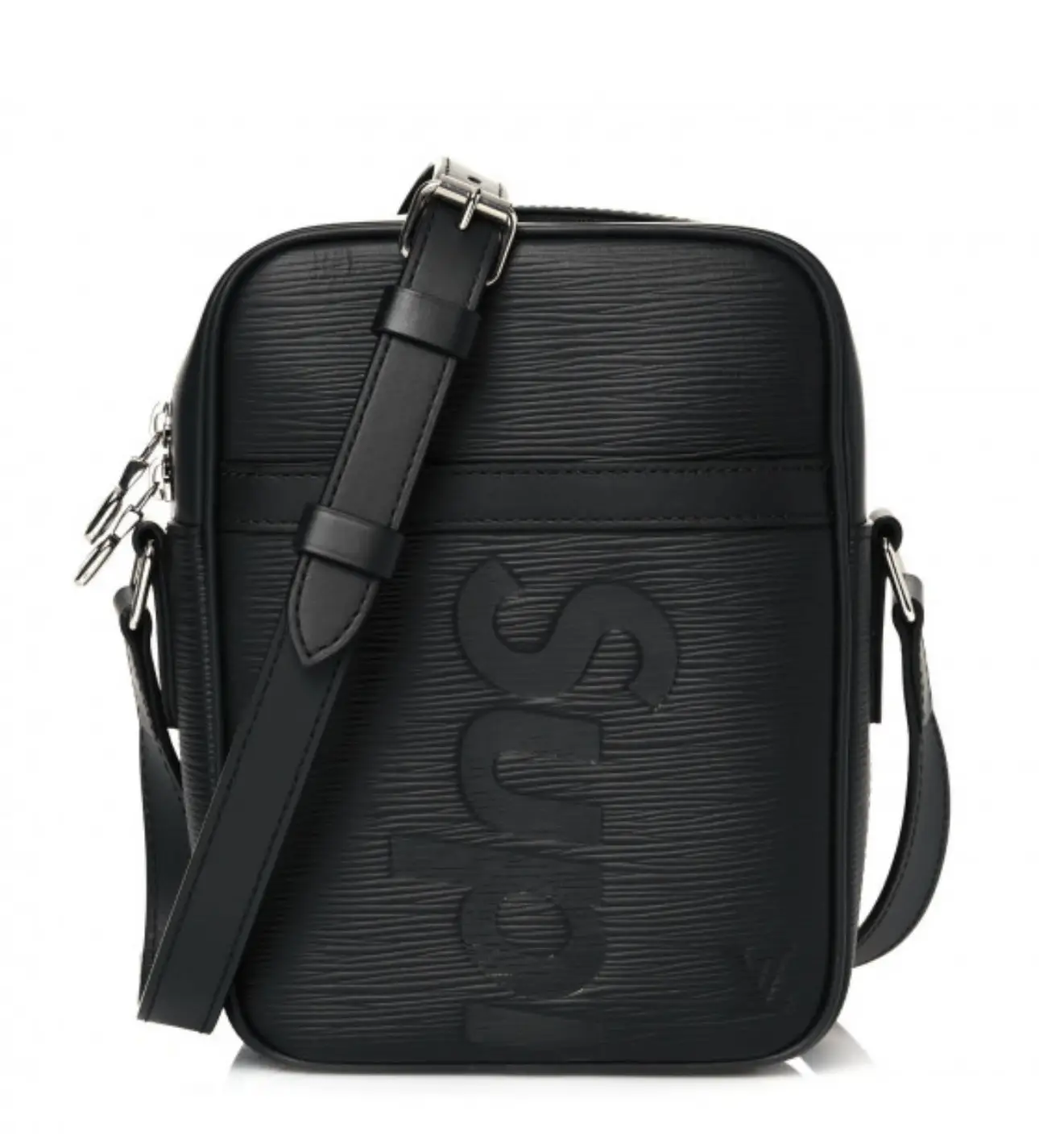 Pre-owned Louis Vuitton Leather Crossbody Bags Limited Edition X Supreme Episode Danube PM Black