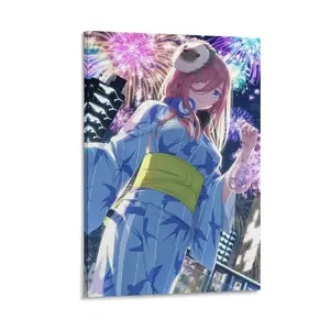 Anime The Quintessentials Quintuplets Miku Poster. Home Decor for Living Room. Anime Wall Art.Suitable for Decoration Anywhere. Poster Canvas Wall Art For Bedroom Decor Bar Office Room Decor Gift