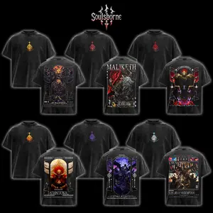 [Soulsborne Style Collection] Vintage Character of Elden Ring Nightreign Unisex T-shirt, Comfort Colors 1717 Shirt, Soulsborne Gaming Apparel, Soulslike Shirt, Video Game Clothes, Boy Merch, Gift For Him & For Her, Cotton Crewneck Top Clothes Streetwear