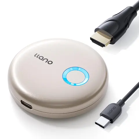 LLANO T1 Wireless HDMI Transmitter Receiver - 0.3s Low Latency, 1080p, 98ft Wireless Reach, Plug & Play Media Extender for Laptop, PC, Smartphone to HDTV Projector Monitor Tech Accessory
