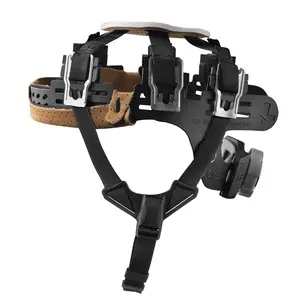 DAX Suspension with Chin Strap - Full Brim Headband, Padded Crown, Ratchet Adjuster, Magnetic Locking, Adjustable Strap for DAX Hard Hats