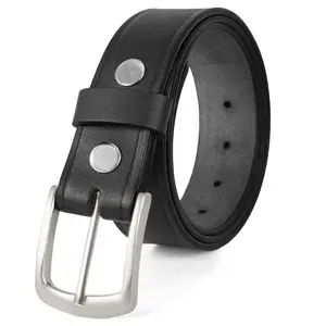 Heavy Duty Genuine Leather 1.5" One Piece real Leather Belt