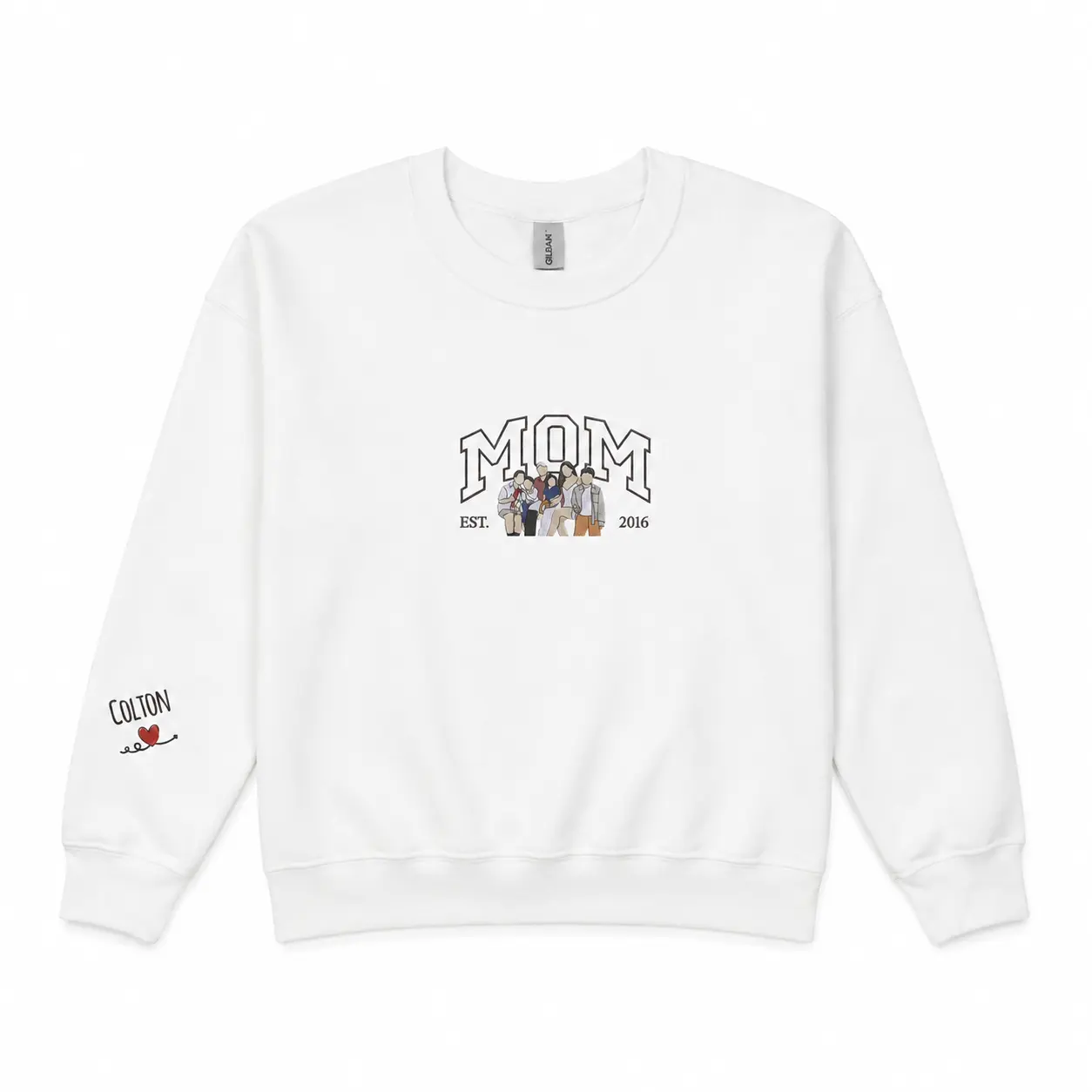 Custom Mama Sweatshirt with Photo, Personalized Mom Sweatshirt,Custom Family Picture Shirt,Custom Sweatshirt for Mom,Unique Motherhood Gift