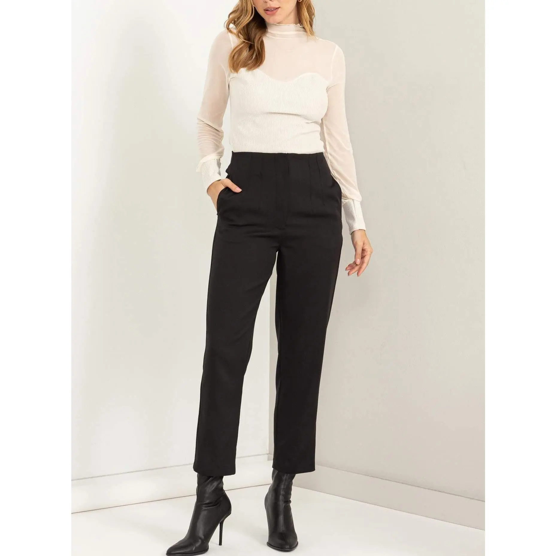 High Waisted Tulip Pant