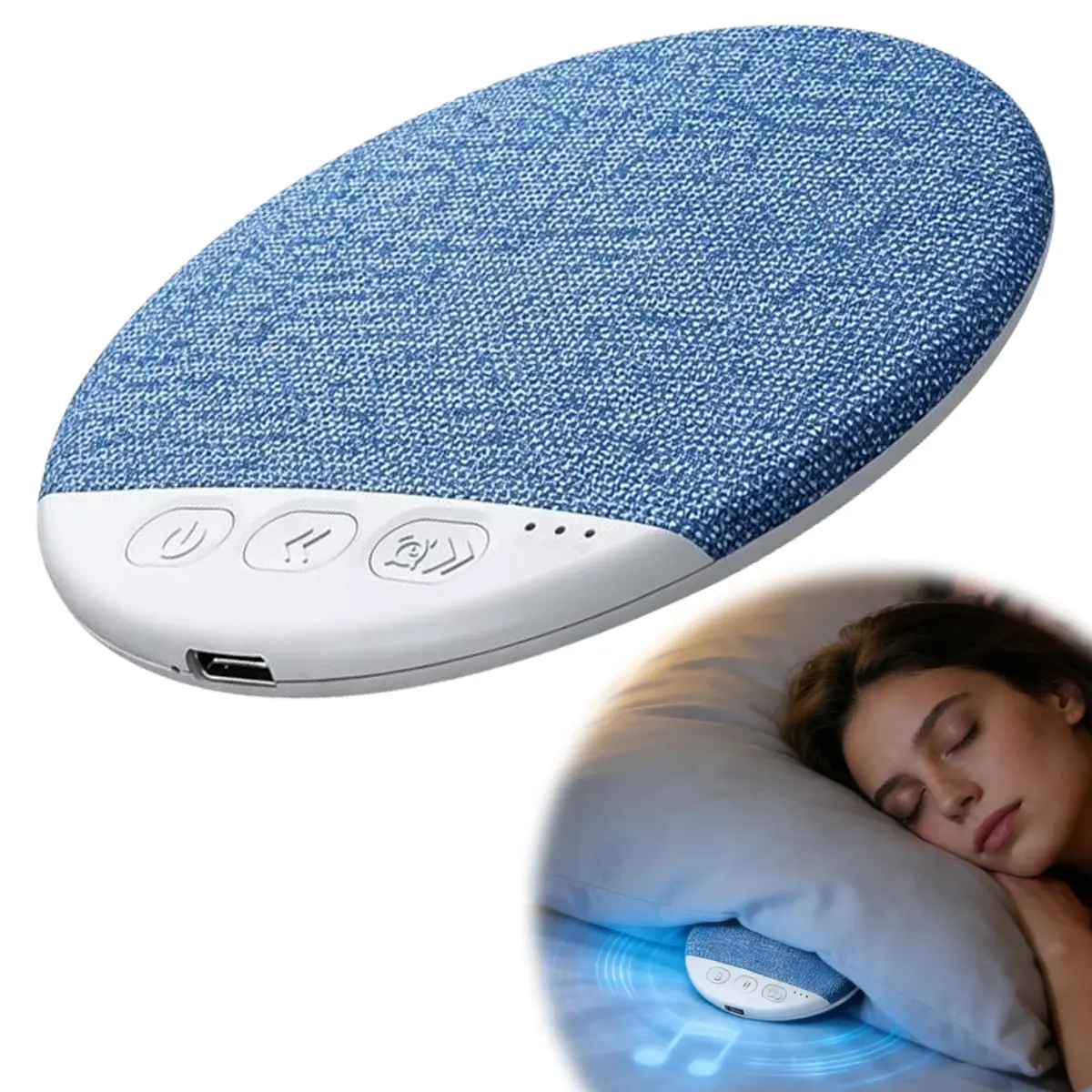 Ultra-Thin Under-Pillow Bluetooth Wireless Cordless Speaker - Private Nighttime Audio Device, Multifunctional Noise-Reducing Room Accessory, Perfect Graduation Gift for Students