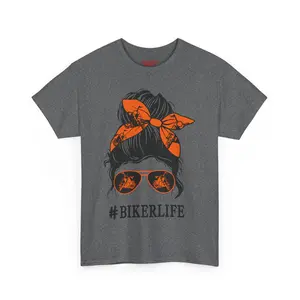 Biker Life Unisex Heavy Cotton Tee - Stylish & Comfortable for Motorcycle Enthusiasts