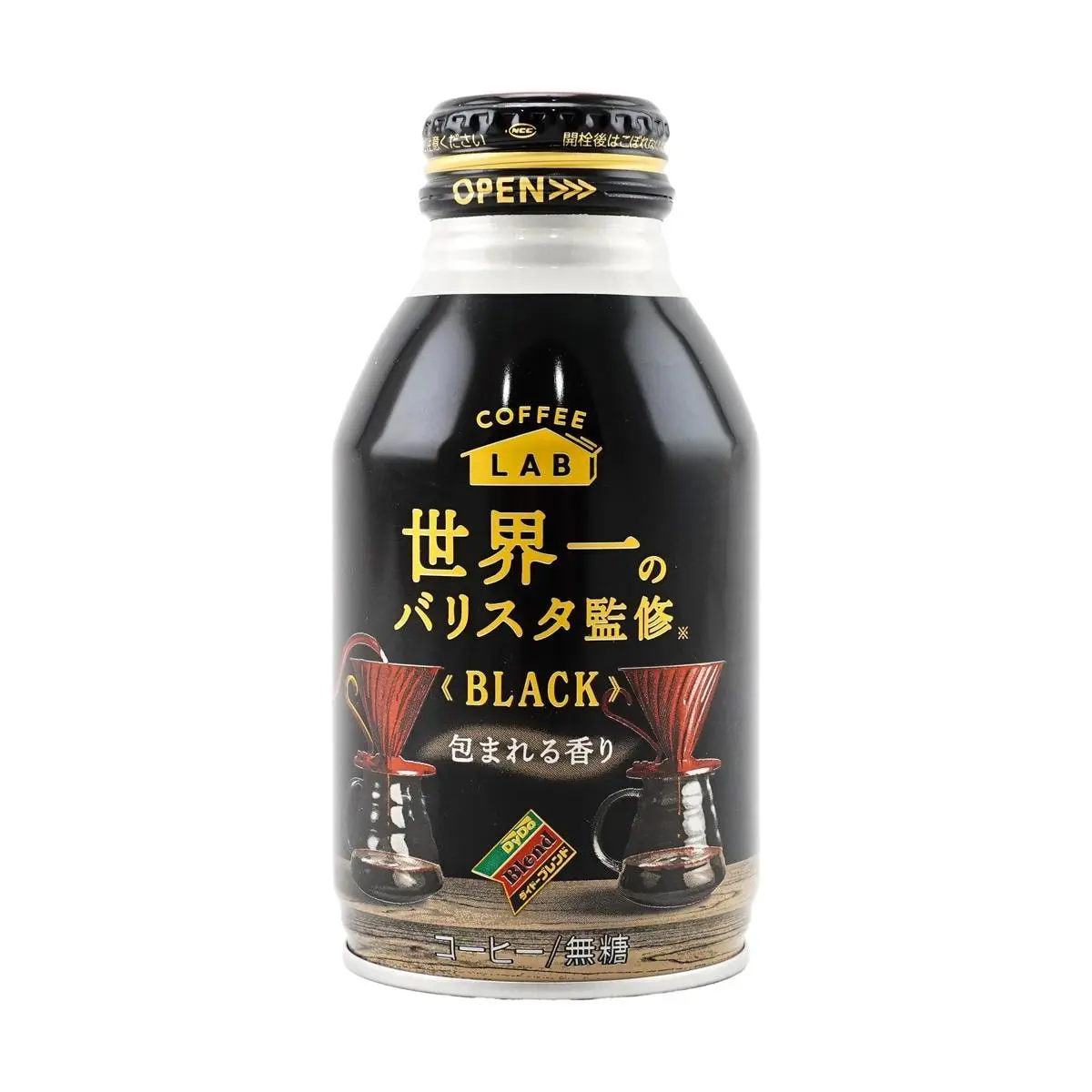 DYDO Japan Sugar-Free Black Coffee 260g - Zero Sugar, Zero Fat, Zero Calorie - World's Top Barista Crafted