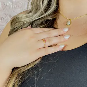 Rapunzel Tiara Ring – 14k Gold-Plated Princess Crown - Pink CZ Crystals