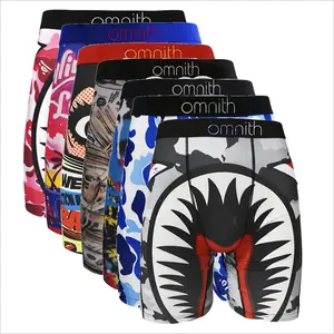 7pcs Men's Boxer Shorts 7 Packs Streetwear Bold Print Styles Airy Breathable Fabric for All-Day Comfort Running Cycling Swimming Casual Use Plus Sizes Included - Menswear