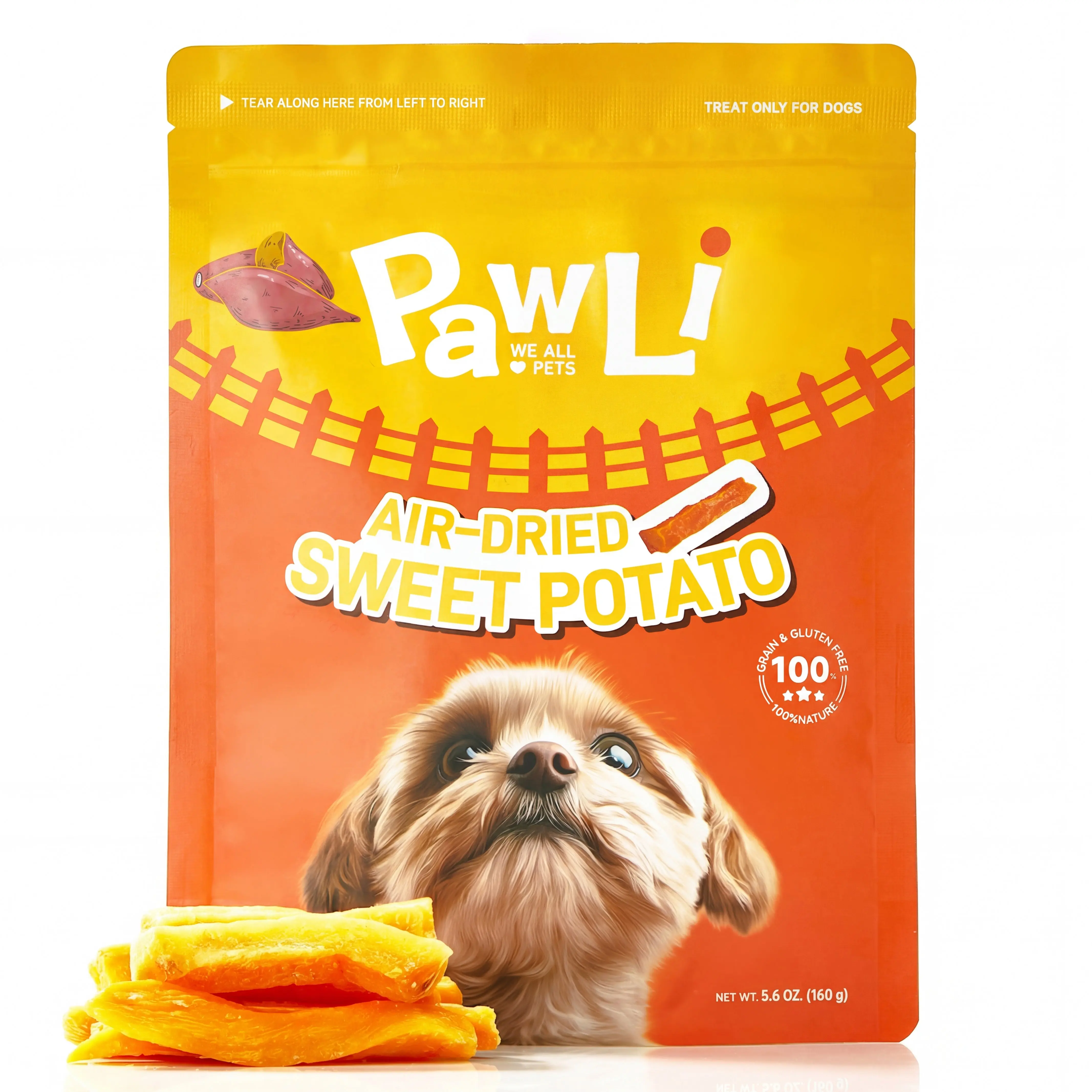 Air-Dried Sweet Potato Treats for Dogs | PAWLI