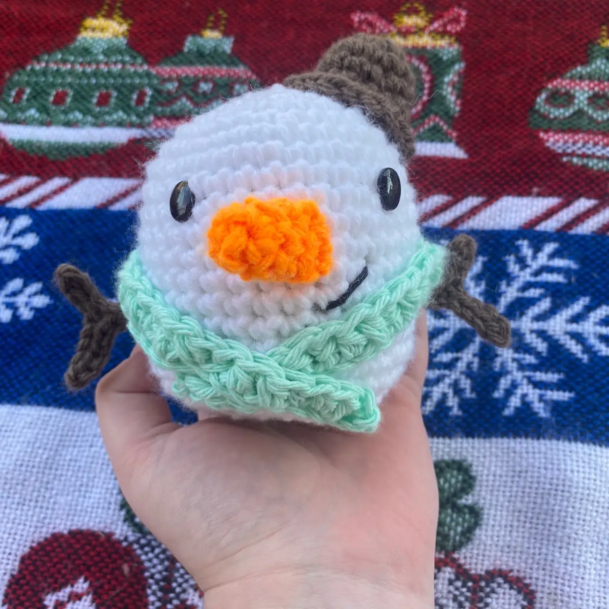 Snowman plushie,crochet,handmade,christmas gift,winter,snow,gift for kids,cute,plushie,stuffed animal