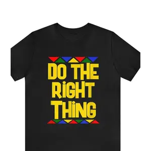 Do The Right Thing Shirt, Motivation Shirt, Right Shirt, Funny Shirt, Gift Shirt, Inspirational Shirt Summer Sleeve Top Cotton Casual Streetwear Crewneck Fitted Fabric Womenswear
