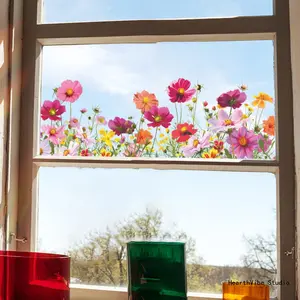 Creative Decorative Flower Wall Sticker - Whimsical Room Decor for Camping & Hiking Hammock Areas, Balconies, Windows,summervibes