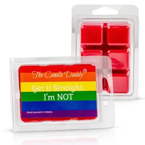 Get it Straight, I'm Not - Fresh Watermelon Scented Wax Melt - 1 Pack - 2 Ounces - 6 Cubes