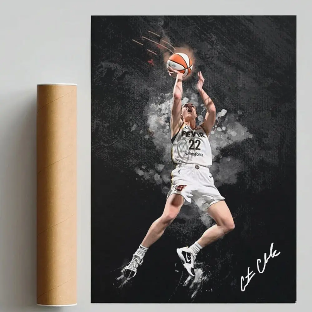 Caitlin Clark Basketball Collage Poster Room Decor HY1692