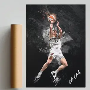 Caitlin Clark Basketball Collage Poster Room Decor HY1692