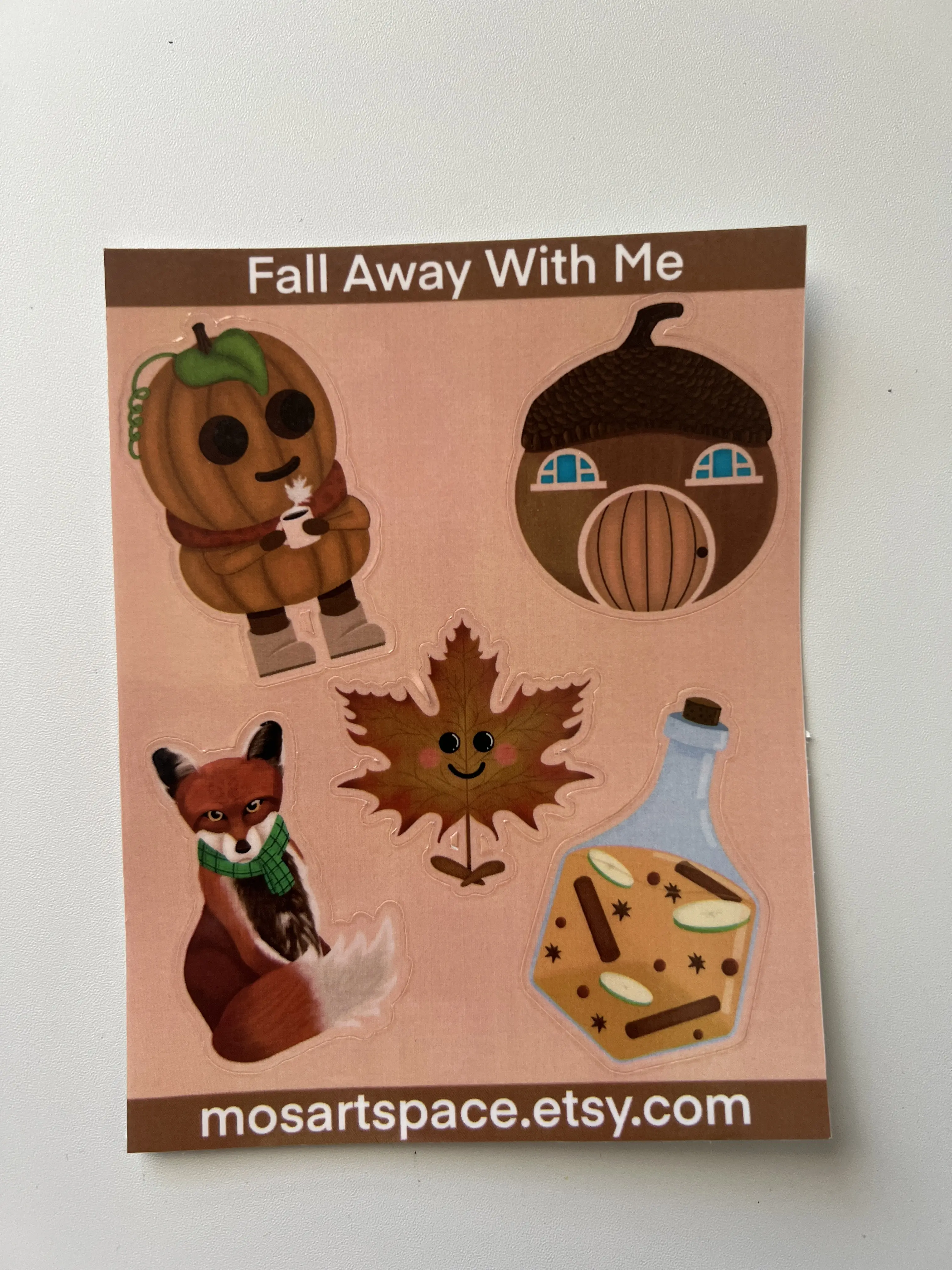 Happy Fall Sticker Sheet | Waterproof Vinyl Autumn Decal Pack | Planner Stickers | Journal Stickers | Bullet Journal