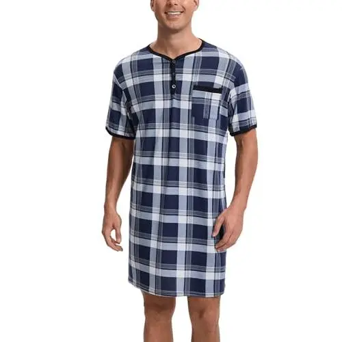 Navy Check(short Sleeve)