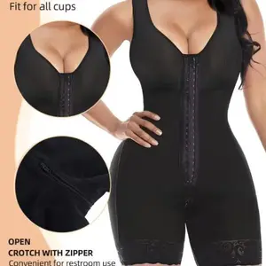 Shapewear for Women Tummy Control Full Shapewear Butt Lifter with Zipper Crotch