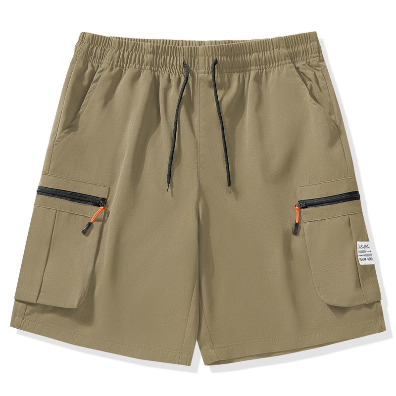 Men's Clothing Men's Overalls Straight Shorts with Zipper Casual Fashion Trend Summer