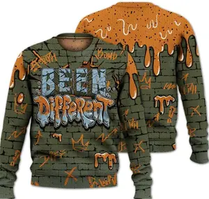 Sweater To Match Olive 5s - Been Different Drippin Streetwear Graphic