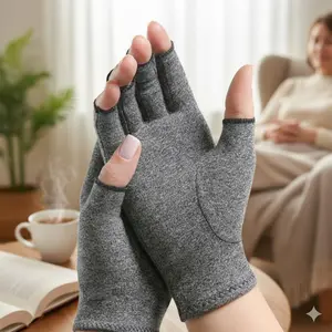 Arthritis Compression Gloves - Relieve Hand Pain & Swelling, Improve Circulation. Breathable Flexible Material for All-Day Comfort. Ideal for Gardening, Typing, Sports, Home & Daily Activities.