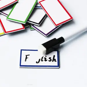 Erasable Magnetic Labels Stickers, Office Classroom Refrigerator Classification Storage, Colorful Reusable Name Tags