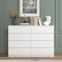 White-8 Drawers