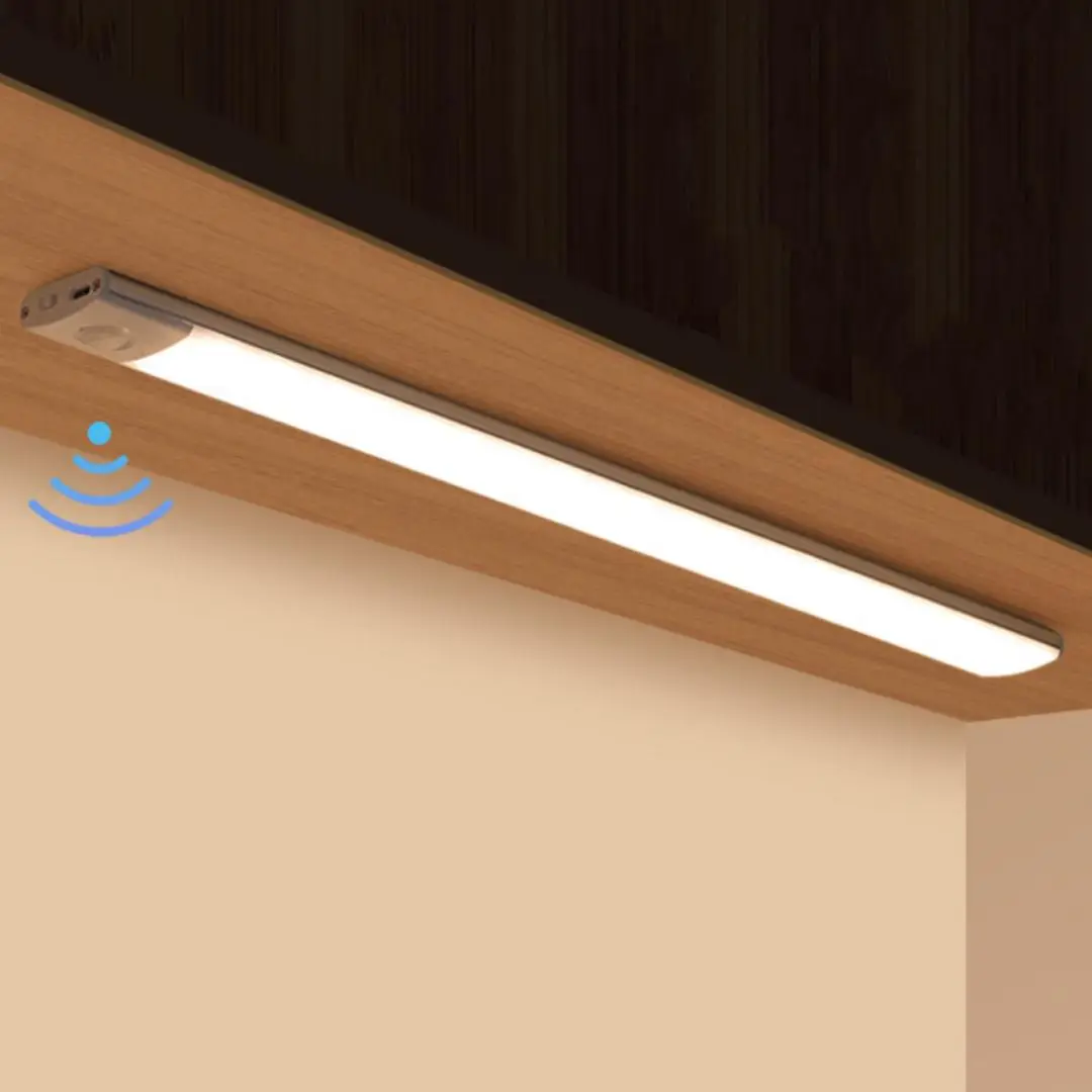 LED Motion Sensor Cabinet Light for Fall, Under Cabinet Closet Light, Waterproof LED Strip Light for Kitchen, Bathroom, Closet, Hallway, Stairway & Ga