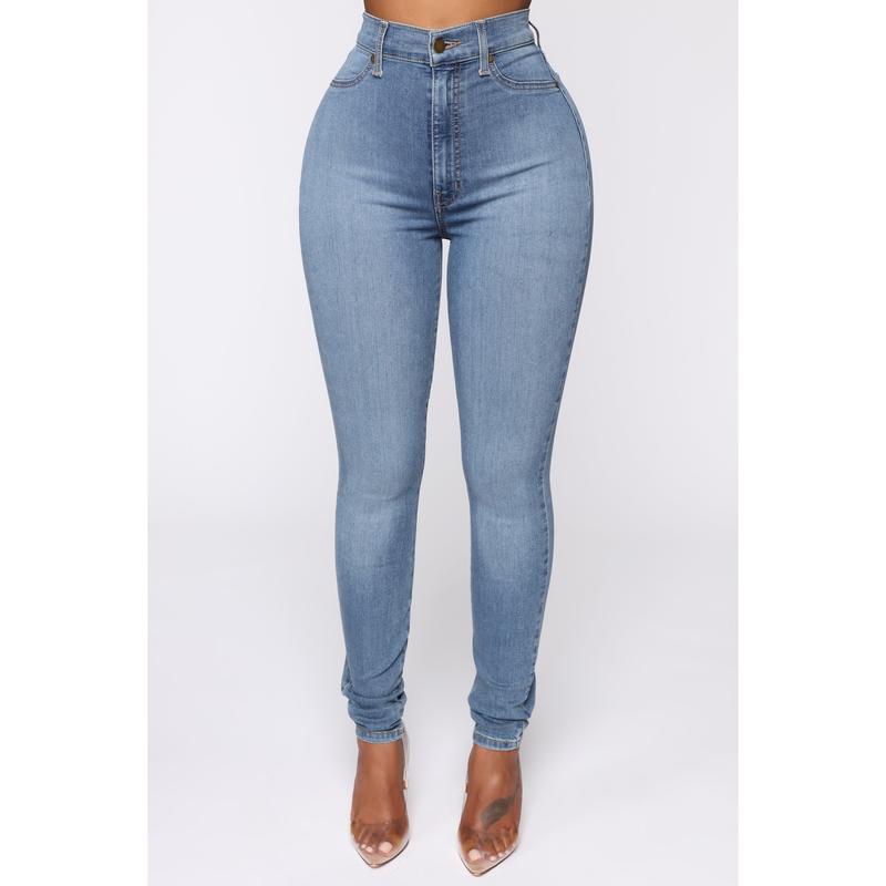 Flex Game Strong Super High Rise Skinny Jeans - Light Wash