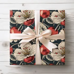 Vintage Cherry and Cherry Blossom Wrapping Papers