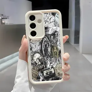 Vintage Art Butterfly Angel Soft&Flexible TPU Silicone Phone Case For Galaxy S26 Ultra S25 Edge S24 FE S23 S22 S21 Plus A13 A14 A15 A16 A17 A33 A34 A35 A36 A52 A53 A54 NOTE20 Durable|Shockproof|Full Camera Protection|Anti-Fingerprint
